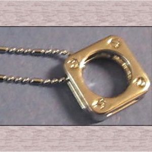 18KRP Bolt Design Necklace